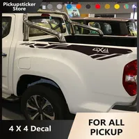 Autocollants graphiques latéraux pour coffre de voiture, décoration 4x4, autocollant en vinyle pour benne arrière de pick-up, pour Toyota Hilux Dodge Ram Isuzu Dmax Ford F150