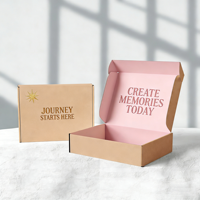 Boîtes d'expédition en carton ondulé mat recyclables avec logo personnalisé pour l'emballage de chaussettes et de vêtements