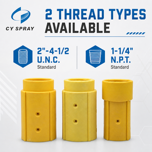 Nouveau support de <span class=keywords><strong>buse</strong></span> de <span class=keywords><strong>sablage</strong></span> industriel en nylon haute résistance, raccord de tuyau de <span class=keywords><strong>sablage</strong></span> fileté NPT 1-1/4 pouce et UNC 2 pouces - Product Image 4
