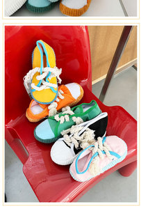 JM-toptan satış bez ayakkabılar gıcırtılı köpek oyuncak Molar interaktif <span class=keywords><strong>Pet</strong></span> çiğnemek oyuncaklar yeni gelenler köpekler için halat oyuncakları - Product Image 5