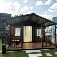 Maison préfabriquée de luxe en conteneur pour villa avec terrasse