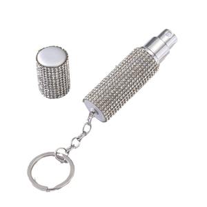 2025 New Travel Perfume Atomizer Refillable 8ml Travel Cologne Sprayer Mini Diamond Perfume <b>Bottle</b> Empty Small <b>Keychain</b> - Product Image 5