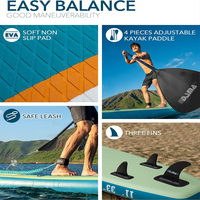Plateforme e-commerce DAMA : Planche de SUP gonflable double couche très vendue pour jeunes avec ailerons