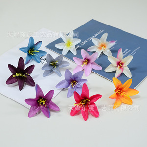 Dongchen Crafts <b>Artificial</b> Lily <b>Flowers</b> <b>Small</b> Silk <b>Flower</b> Realistic Home Decoration Wedding Props - Product Image 3