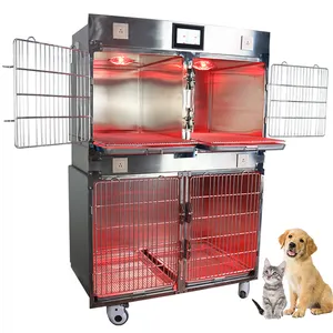 VSS004VC Cage de thérapie infrarouge pour soins aux animaux à l'hôpital pour chat et chien 4 pièces