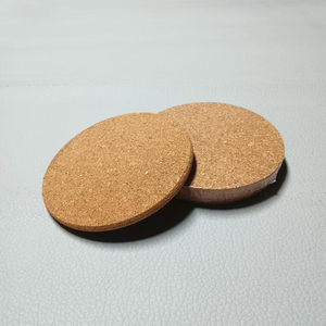 Sous-verres en liège naturel écologiques au design contemporain et personnalisé, avec logo, 10 mm, pour boissons, bars à bière, Tangwind TWP6354 - Product Image 5