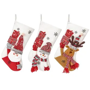 כבל לסרוג חג המולד מתנות גרבי/חג המולד קישוט/3D חג המולד גרביים