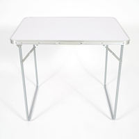 Table de bistrot pliable en alliage d'aluminium moderne, légère, durable, imperméable et portable pour l'extérieur, le jardin et la plage