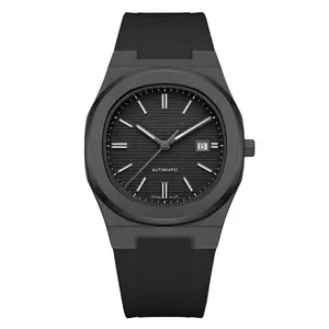 Reloj Oem luminoso resistente al agua de cuarzo de 50m para hombre, relojes de pulsera de silicona con logotipo personalizado para hombre, Orologio Uomo sin marca