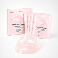 Masque de nuit hydrogel au collagène et ADN de saumon PDRN, effet gelée changeante de couleur, réparation cutanée, anti-poches, repulpant, marque privée OEM