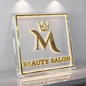 لافتة مضيئة بتقنية LED ثلاثية الأبعاد مخصصة لشعار الأعمال، حروف معدنية/أكريليك للإعلانات الخارجية ولافتات الاستقبال - Product Image 3