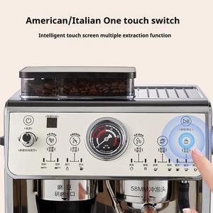 NUEVA Máquina de Café Espresso y Molinillo Automático para Hogar y Comercial con Vaporizador de Leche, Doble Bomba y Doble Caldera - Product Image 3