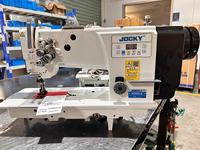 JOCKY JK20606DD-2N à entraînement direct machine à coudre industrielle à double 2 aiguilles point noué à alimentation composée cuir résistant