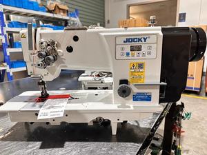 JOCKY JK20606DD-2N à entraînement direct machine à <span class=keywords><strong>coudre</strong></span> industrielle à double <span class=keywords><strong>2</strong></span> <span class=keywords><strong>aiguilles</strong></span> point noué à alimentation composée <span class=keywords><strong>cuir</strong></span> résistant - Product Image 3