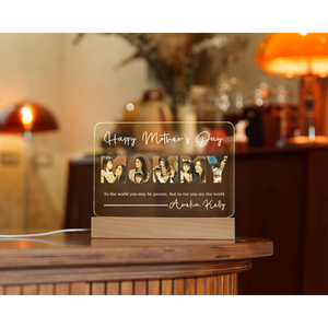 Lampe photo personnalisée, plaque musicale, <span class=keywords><strong>cadeau</strong></span> personnalisé pour elle, décoration intérieure - Product Image 1