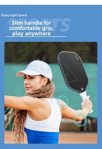 Bán Chạy Nhất T700 Sợi Carbon Edgeless Pickleball Mái Chèo Tùy Chỉnh Thiết Kế Đầy Màu Sắc Matte Kết Thúc 16Mm Tổ Ong Lõi Thô - Product Image 6