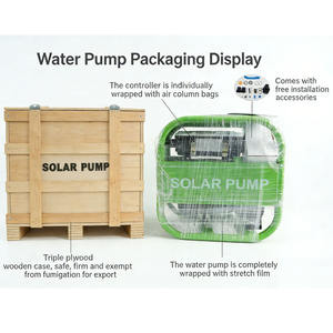 Pompe à eau solaire à haut débit <span class=keywords><strong>avec</strong></span> moteur CC sans balais, surpresseur submersible pour l'irrigation agricole - Product Image 6