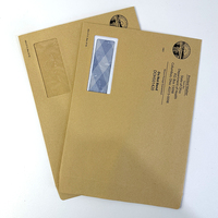 Emballage de vêtements biodégradable populaire, enveloppe personnalisée avec logo, emballage pour t-shirt, enveloppe en papier kraft pour envoi postal