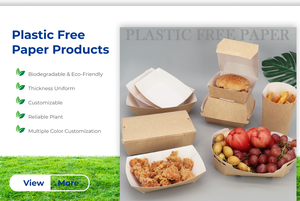 Boîtes à nouilles et contenants à emporter asiatiques en bagasse écologique avec fermeture sécurisée - Product Image 6