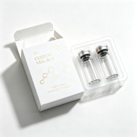 Envase Personalizable para Botellas de 3ml, 5ml y 10ml, Caja Plegable de Papel con Bandeja de Plástico para Productos Farmacéuticos
