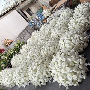 Arrangement de fleurs d'église lisse bricolage fait à la main boule de baiser et pièce maîtresse de babybreath pour accessoires d'événement de mariage ou de Noël - Product Image 2