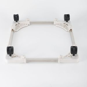 Étagère de rangement Mai Xu avec roulettes et freins pour machine à laver, base de réfrigérateur, 1er étage, plastique, anti-humidité - Product Image 4