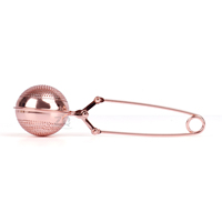 Infuseur à thé réutilisable en acier inoxydable en forme de boule, infuseur à thé en acier inoxydable rose gold