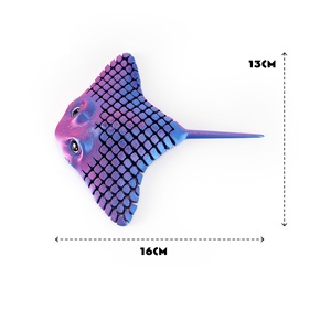 Feeron Adorno de Plástico Impreso en 3D de Pez Diablo con Articulaciones, Decoración Realista de Mantarraya para Acuario, Pecera Creativa - Product Image 2