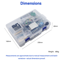 Keyestudio 高性价比电子设备入门套件 步进电机 DIY 传感器学习项目套件 适用于 Arduino Uno R3