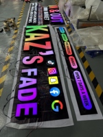 Enseigne de magasin personnalisée en acier inoxydable pour extérieur, lettres lumineuses RGB LED, enseigne en lettres 3D éclairées par l'avant