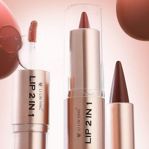 Custom Logo Mineral Oil Lipstick <strong>Lip</strong> Liner 2-in-1 Waterproof Matte Long Lasting High Pigment Shiny Moisturizing Plumper <strong>Lip</strong> - Product Image 3