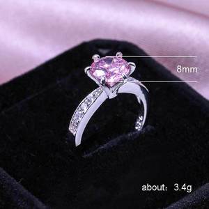 Anello classico a sei punte per donna, design con intarsi scintillanti, gioielli minimalisti alla moda - Product Image 5