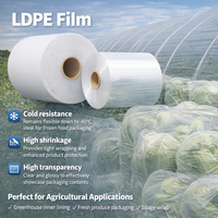 Film LDPE flexible à -40 degrés Celsius pour l'emballage des aliments surgelés, usine d'emballage en plastique LDPE
