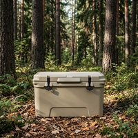 Glacière rotomoulée moderne 65QT, très vendue, pour extérieur, portable, grande capacité, pour pique-nique, pêche, camping, transport de nourriture, étanche