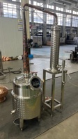 Alambic hybride en acier inoxydable de 50 L à l'échelle pilote pour la distillation de rhum, de boissons et de whisky