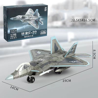Kit d'avion militaire DIY 1/100/200, modèle de construction en blocs, jouet d'avion en plastique, collection d'avions, construction de jet en blocs