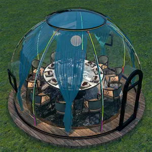 Прозрачный поликарбонатный лист, пластиковые Пузырьковые комнаты, купольная беседка, палатка для столовой