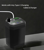 Nouvelle pompe de douche portable 12000 mAh avec lumière, 5 modes de pulvérisation, affichage Fahrenheit, étanche IPX8, idéale pour le camping en extérieur