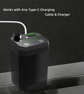 Nouvelle pompe <span class=keywords><strong>de</strong></span> douche portable 12000 mAh avec lumière, 5 modes <span class=keywords><strong>de</strong></span> pulvérisation, affichage Fahrenheit, étanche IPX8, idéale pour le <span class=keywords><strong>camping</strong></span> en extérieur - Product Image 3