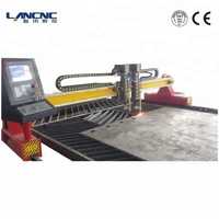 Machine et coupeur de Plasma et de flamme/oxycarburant CNC à portique robuste avec découpe en biseau linéaire manuelle