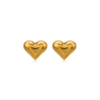 Boucles d'oreilles françaises de luxe léger, forme géométrique vintage, en acier inoxydable, personnalisées pour femmes, simples, haut de gamme, plaquées or 14 carats