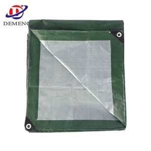 Bâche en plastique imperméable personnalisée 150g 4*5m verte argentée en PE pour tente de <span class=keywords><strong>camping</strong></span> extérieure, auvent, couverture de <span class=keywords><strong>piscine</strong></span> - Product Image 5
