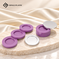 Palette à paupières vide MINGLI PACK, boîte d'emballage multicouche en ABS recyclable pour fard à joues, étui compact pour poudre pressée avec miroir