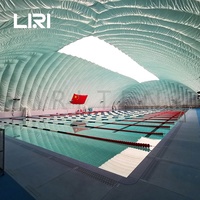 Tente dôme gonflable pour piscine, grand espace, sport de plein Air, Circulation d'air