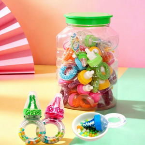 Sucettes en forme de biberon pour bébé, sucettes en forme de sucette, bonbons durs, vente en gros, ODM Big Quit - Product Image 1