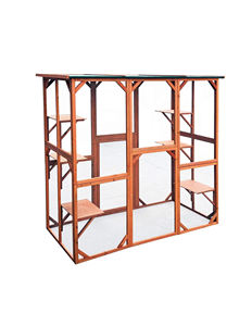 Casa para gatos al aire libre con jaula para gatos grande con puerta de entrada con 6 plataformas y protección contra la intemperie a la venta - Product Image 4