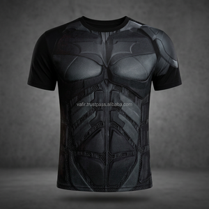 T-shirt unisexe col rond 2018 personnalisé en sergé coupe classique 180g, tissu compressé respirant à séchage rapide, anti-boulochage, uni et décontracté - Product Image 3