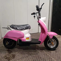 Motor Brushless Daya Tinggi 350W 36v12ah Skuter Listrik Vespa untuk Anak-Anak Mini Skuter Vespa 2 Roda Warna Pink untuk Anak-Anak
