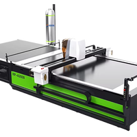 Machine de découpe automatique CNC multicouche KP-A2028 pour vêtements, contrôlée par PLC, motorisée, pour l'industrie textile
