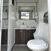 Toilettes mobiles sur roues pour camps de construction isolés Toilettes mobiles écologiques portables